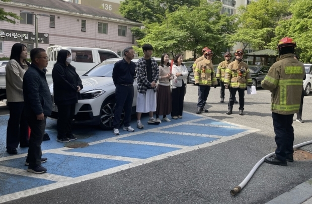 수원시 장안구 조원2동, 정자119안전센터와 합동 소방훈련 실시